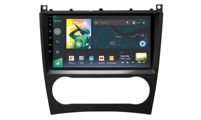 Автомагнітола штатна Sigma X9232 2/32 GB 4G DSP для Mercedes Benz C-Class W203/CL203/C209/A209 2004-2011 9" (AR-86403)