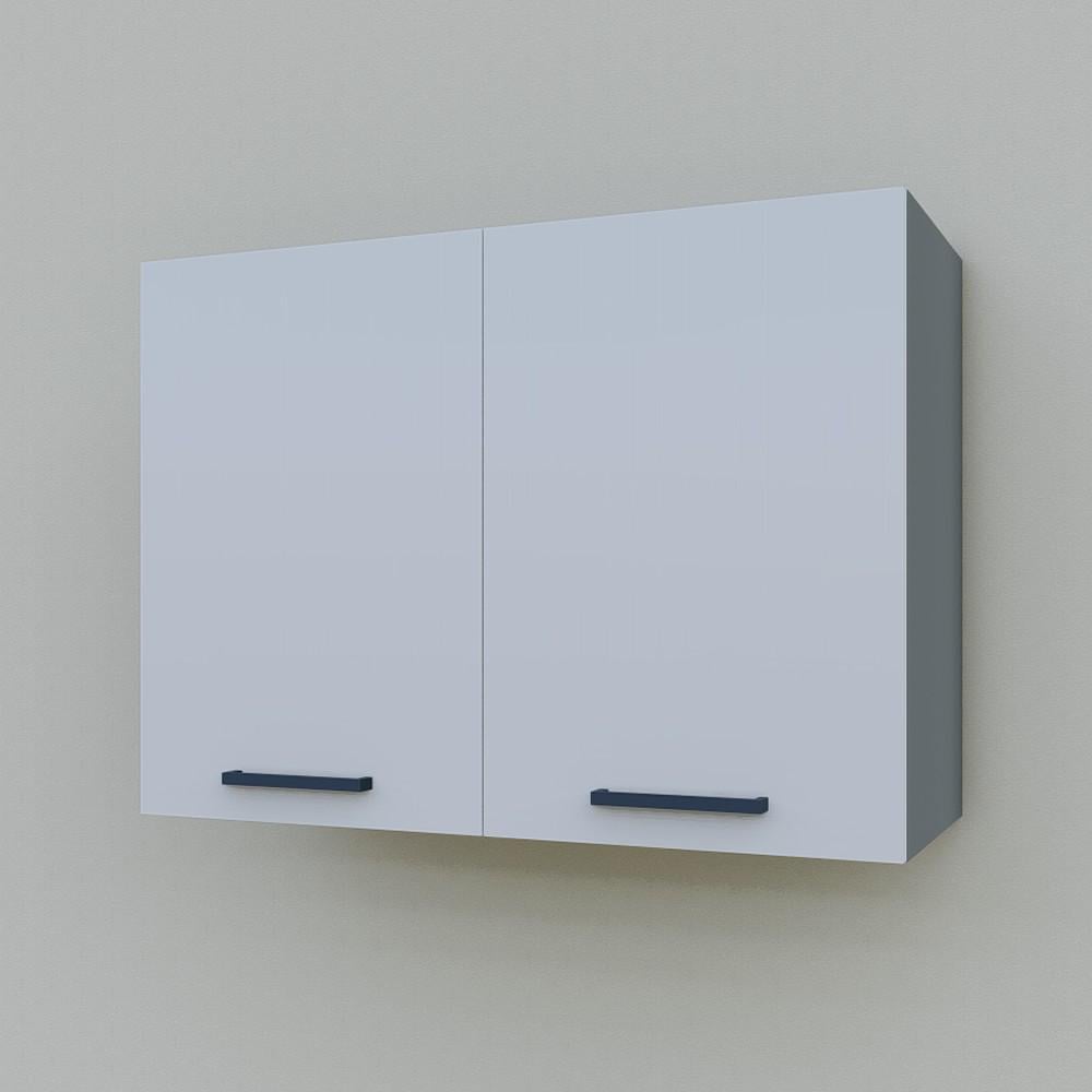 Шкаф верхний для кухни навесной Opendoors МП12 800 мм Светло-серый/Графитовый (МП12/16)