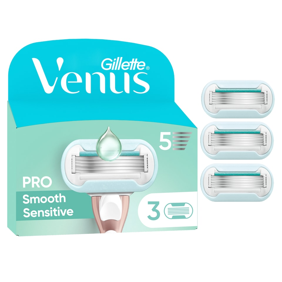Картриджи для бритья женские Gillette Venus PRO Smooth Sensitive 3 шт.