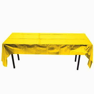 Скатерть из фольги праздничная 270x100 см Золотистый (35712/1) - фото 5 Скатерть из фольги праздничная 270x100 см Золотистый (35712/1) - фото 5