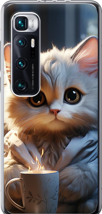 Чехол на Xiaomi Mi 10 Ultra White cat (5646u-2064-42517)