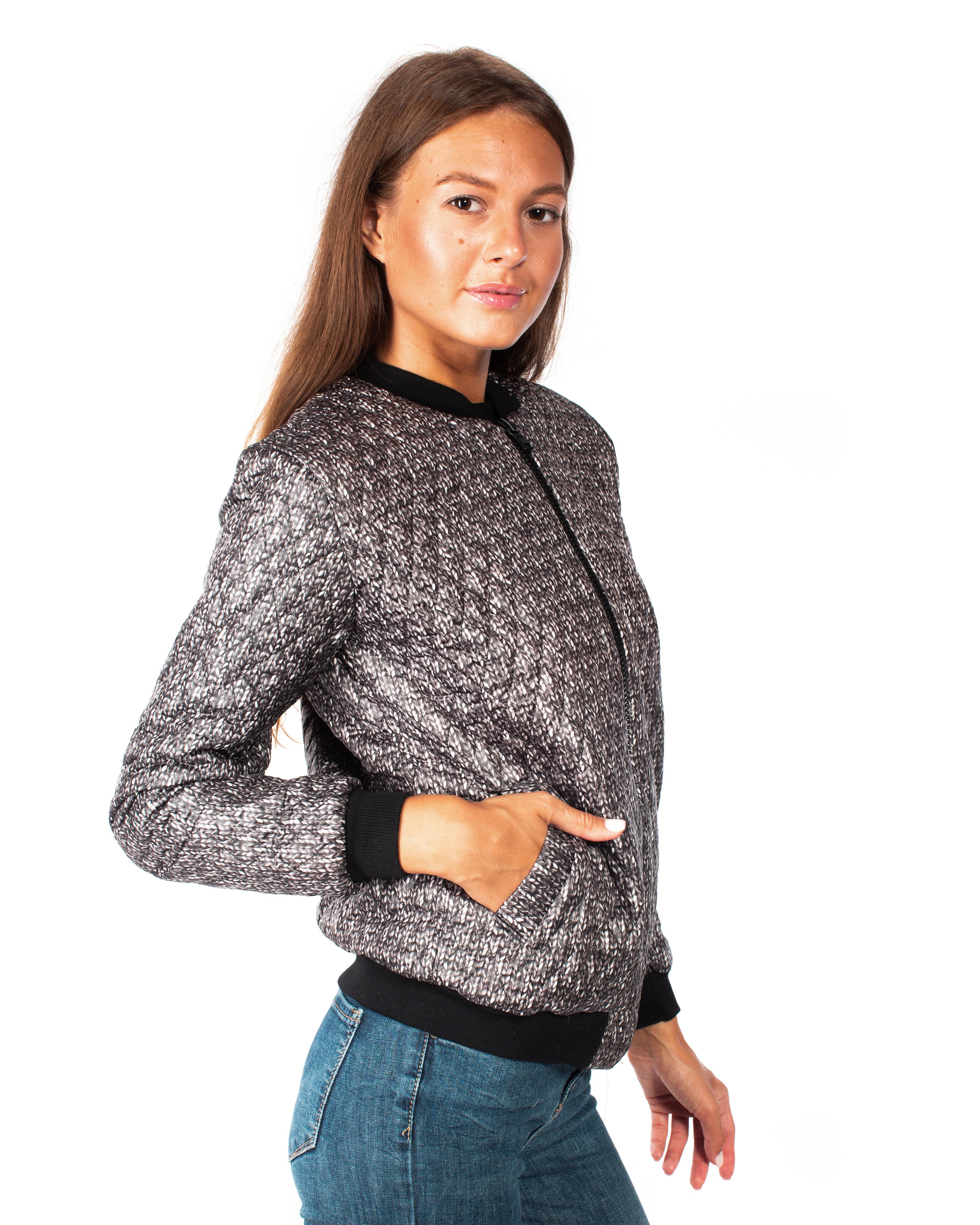 Бомбер жіночий Mirabel S Сірий (QQ755) Бомбер жіночий Mirabel S Сірий (QQ755)