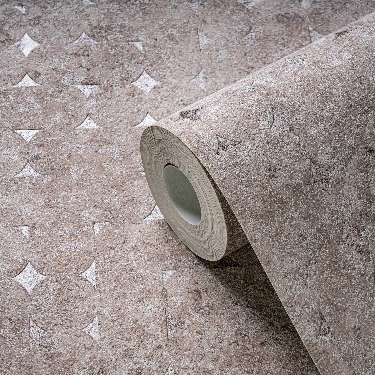 Обои флизелиновые AS Creation Metropolitan 39656-2 Фон винил горячего тиснения 0,53х10,05 м Бежевый