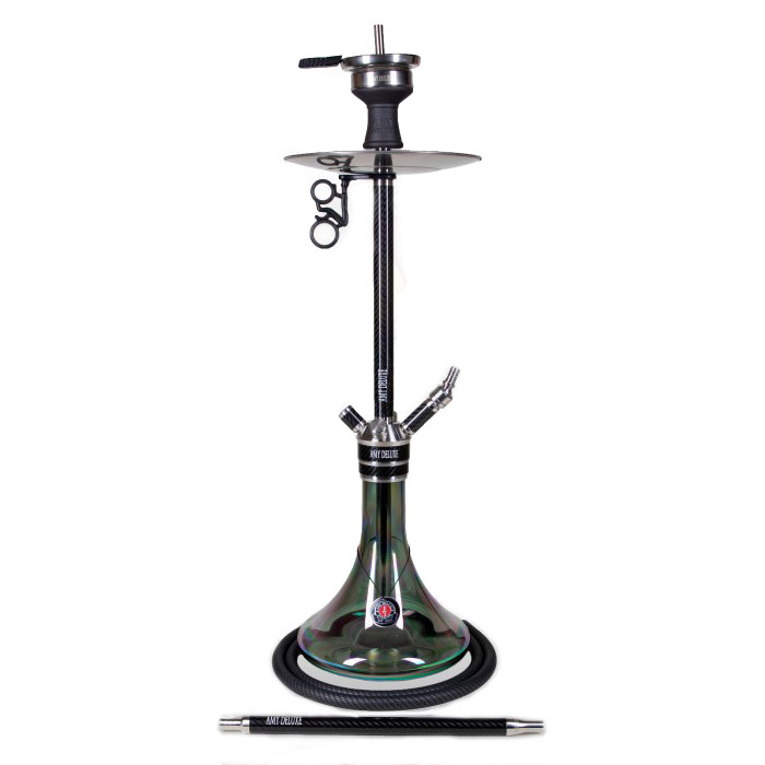 Кальян AMY Deluxe SS 21.01R Carbonica Force на 1 персону 80 см Черный/Черный (1023491682)