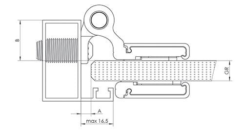 Петля для стекла WALA WTB с круглой крышкой Черный (WTB8010441X BL) - фото 4 Петля для стекла WALA WTB с круглой крышкой Черный (WTB8010441X BL) - фото 4