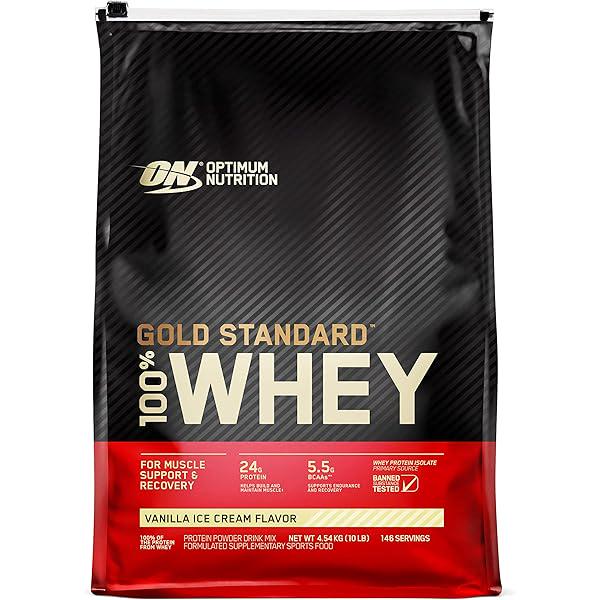 Протеин Optimum Nutrition Gold Standard Whey Vanilla Ice Cream 4,54 кг