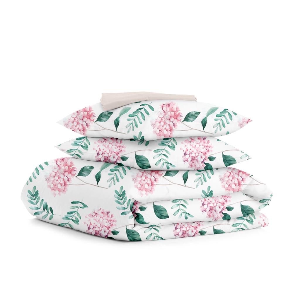 Постель двуспальная Cosas Spring Flowers с простыней на резнике 180х220 см (4822052160787)
