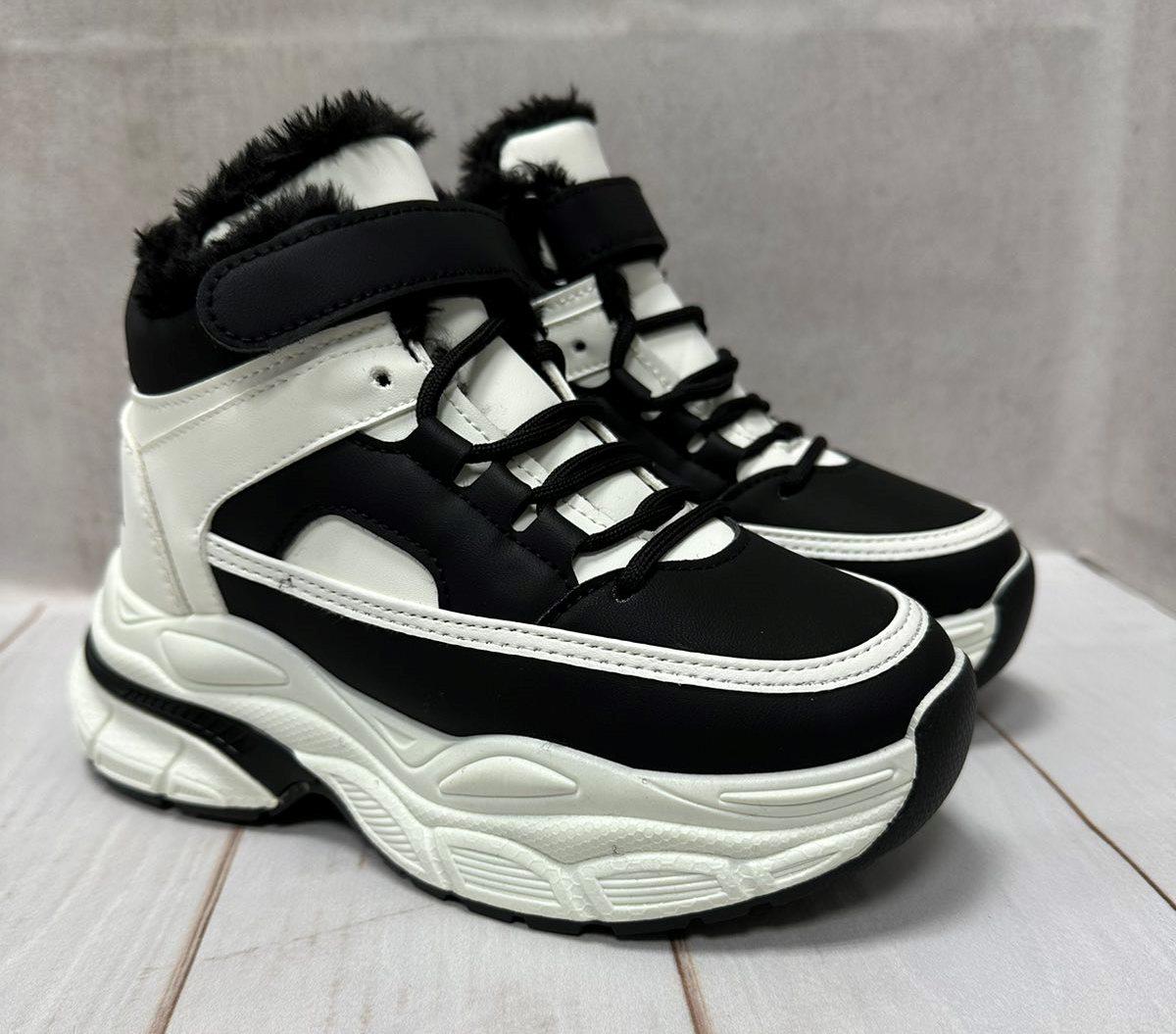 Кроссовки зимние Канарейка р. 37 23 см Белый/Черный (13528789) - фото 3 Кроссовки зимние Канарейка р. 37 23 см Белый/Черный (13528789) - фото 3