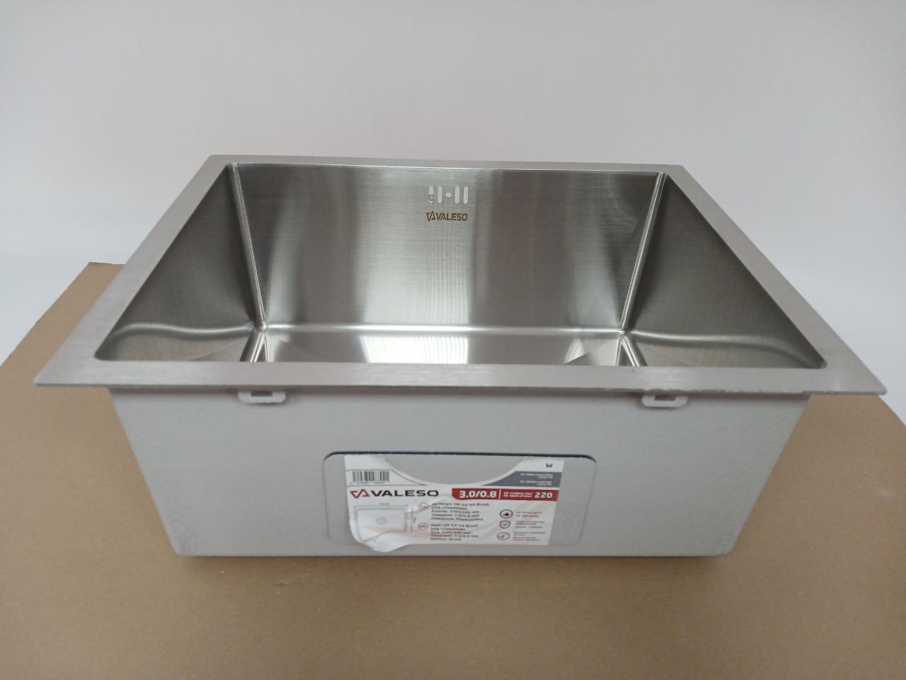 Мийка кухонна Valeso СМ 54х44 Handmade монтаж під стільницю - фото 9 Мийка кухонна Valeso СМ 54х44 Handmade монтаж під стільницю - фото 9