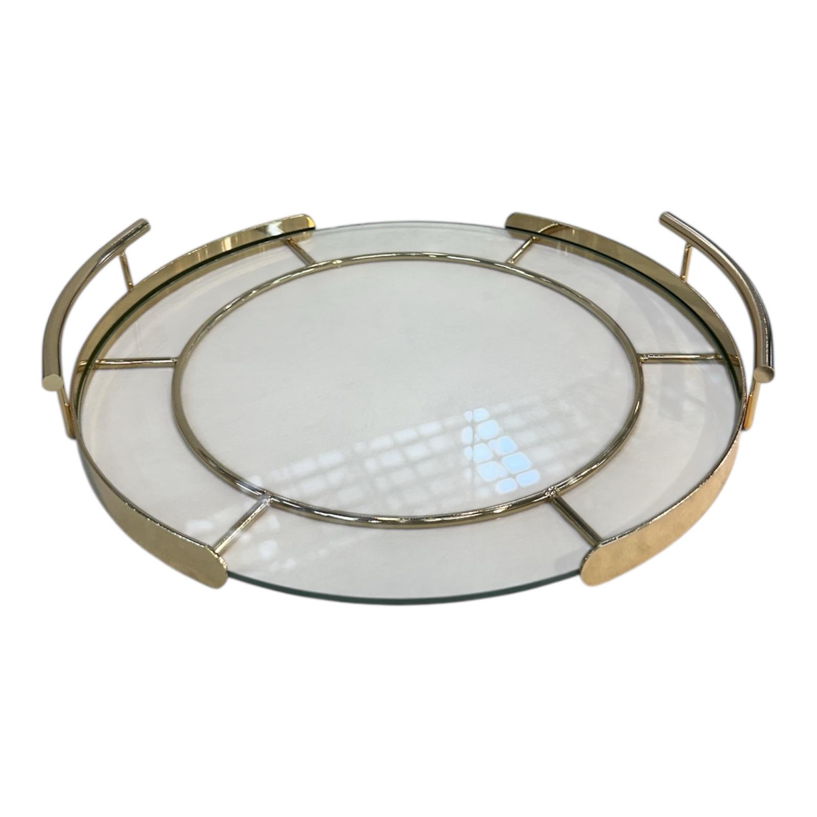 Піднос круглий металевий (26499725) - фото 3 Піднос круглий металевий (26499725) - фото 3