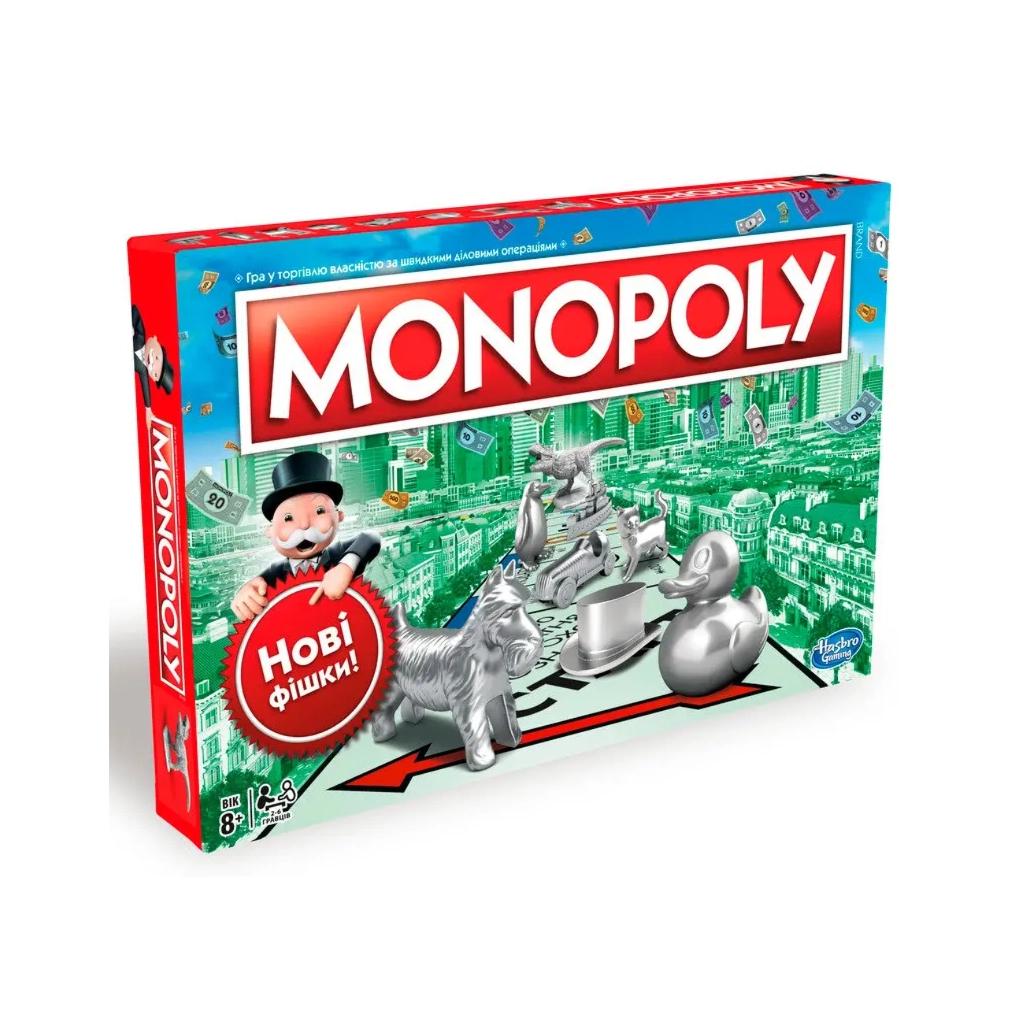 Настольная игра Hasbro Классическая Монополия украинская версия (C1009) Настольная игра Hasbro Классическая Монополия украинская версия (C1009)