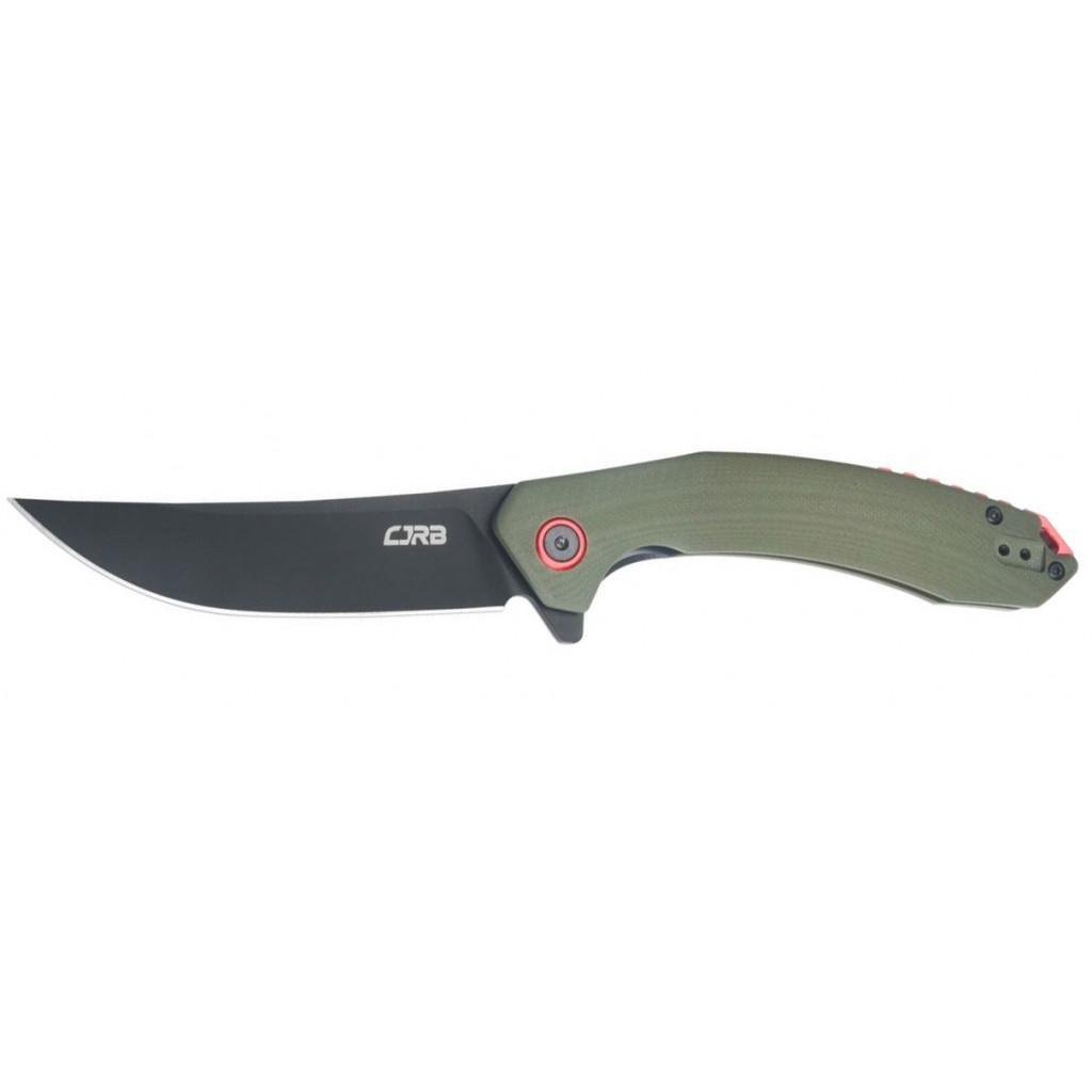 Ніж складаний мисливський CJRB Gobi Black Blade G10 Green (m323417)