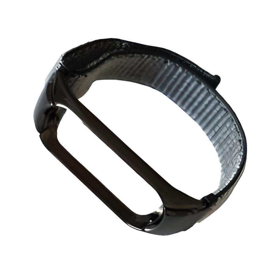 Ремешок для фитнес браслета Xiaomi Mi Band 3 4 Nylon Sport Black/White