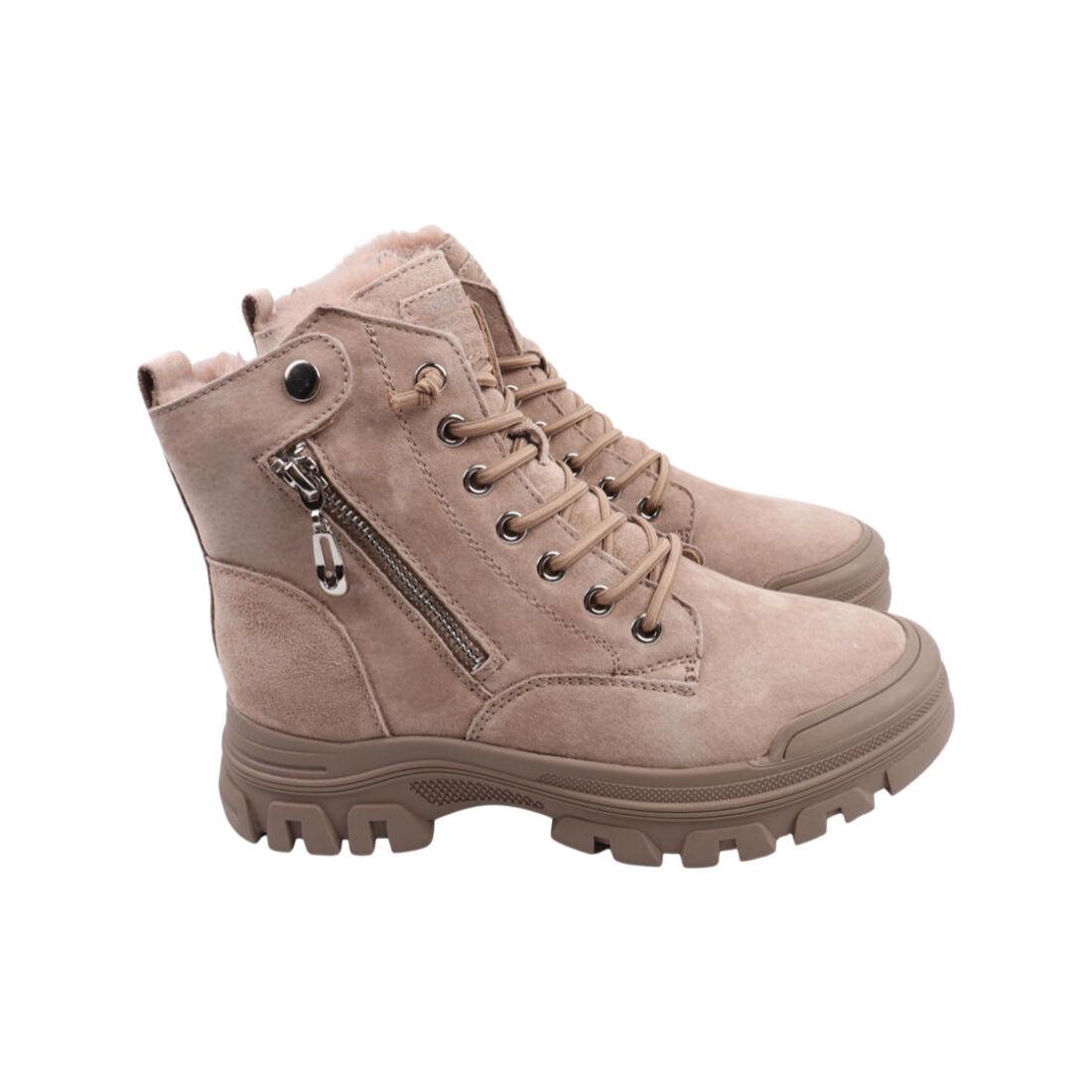Ботинки женские Li Fexpert из замши р. 36 Бежевый (990-23ZHS)