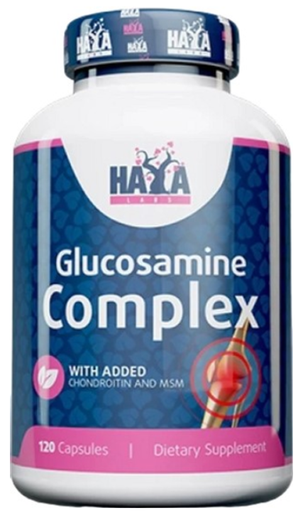 Комплекс для суставов и связок Haya Labs Glucosamine Complex 120 капсул Комплекс для суставов и связок Haya Labs Glucosamine Complex 120 капсул