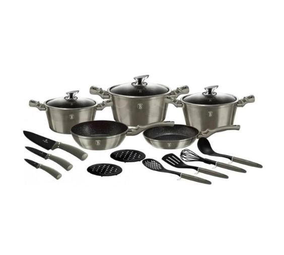 Комплект посуду Berlinger Haus Carbon Metallic Line 17 пр./2,5 л/4,1 л/6,1 л/ 20/24см (0947ae8b)