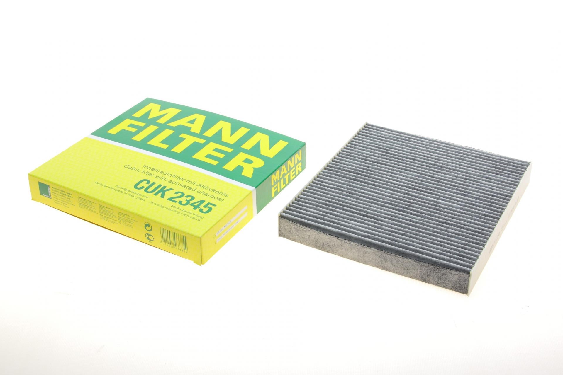 Фильтр салона Mann-Filter для Nissan Almera/Primera/Tino 00-/Lexus GS/IS/RC 12- угольный (CUK 2345)