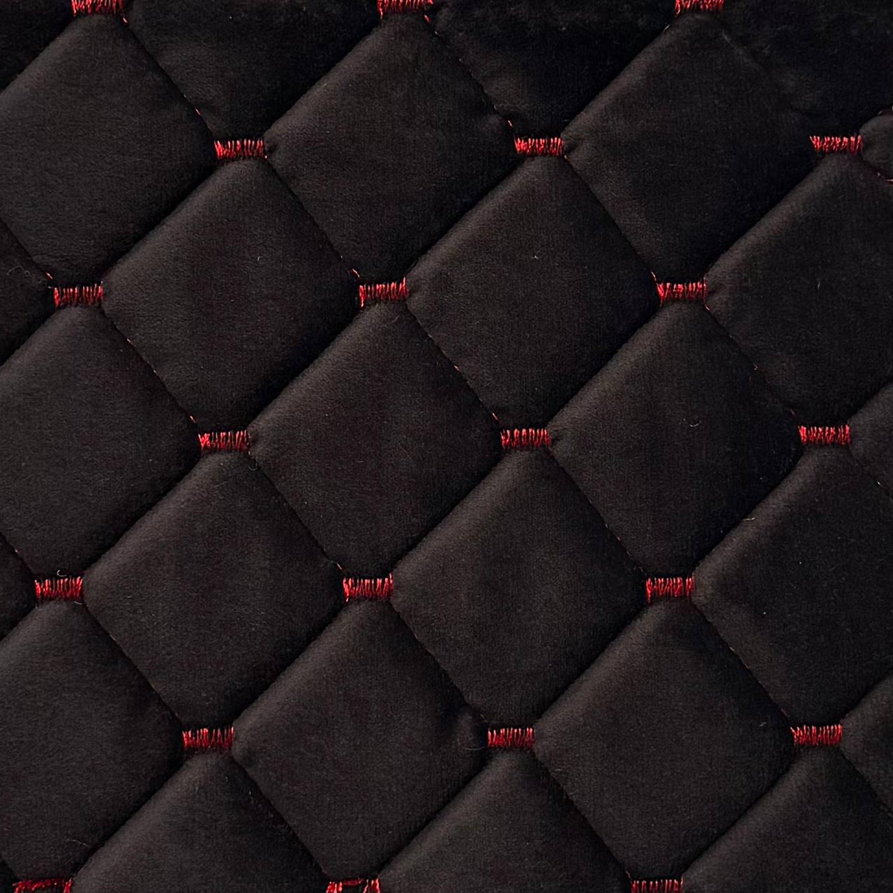 Автоткань велюр на поролоне Kora 1,4 м 1 пог. м Черный (ww-1) - фото 1 Автоткань велюр на поролоне Kora 1,4 м 1 пог. м Черный (ww-1) - фото 1