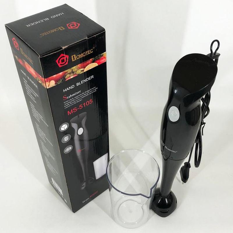 Блендер DOMOTEC занурювальний 400 Вт пластик/стакан (MS-5105) - фото 17