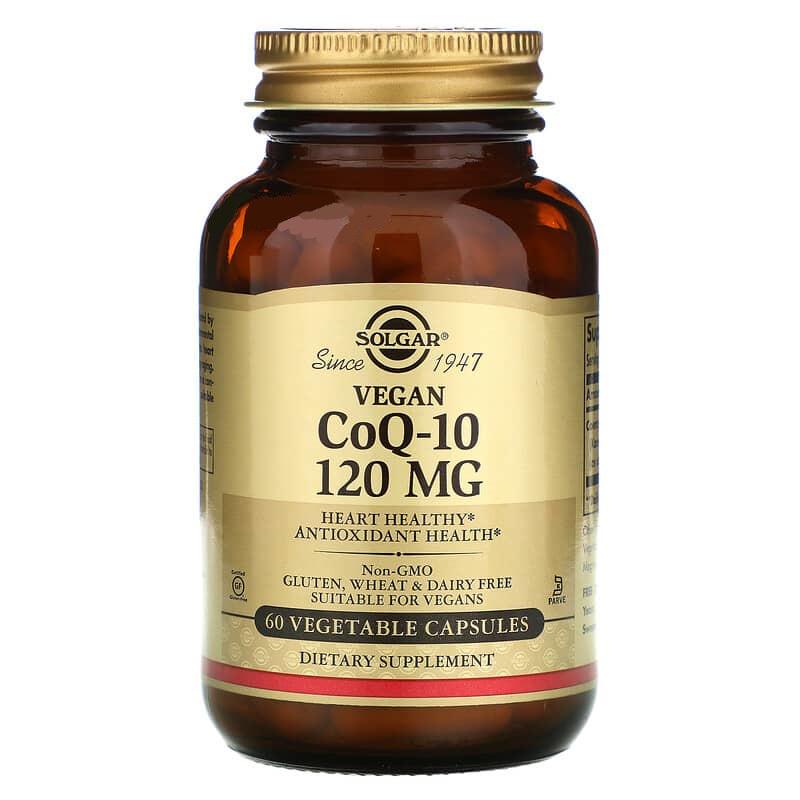 Коензим Solgar Vegan CoQ-10 120 mcg 60 Veg Caps