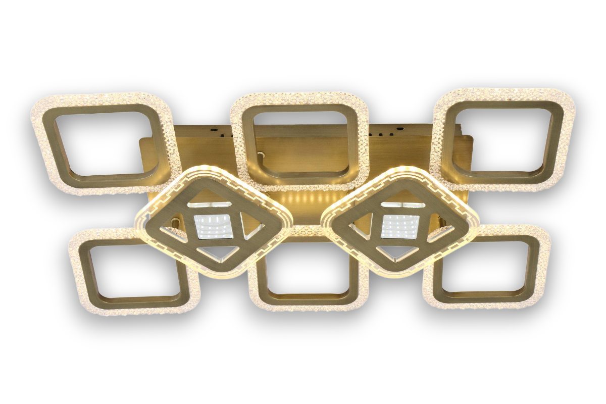 Люстра светодиодная Valeso V K29027-6+2 акриловая с пультом (000034895)