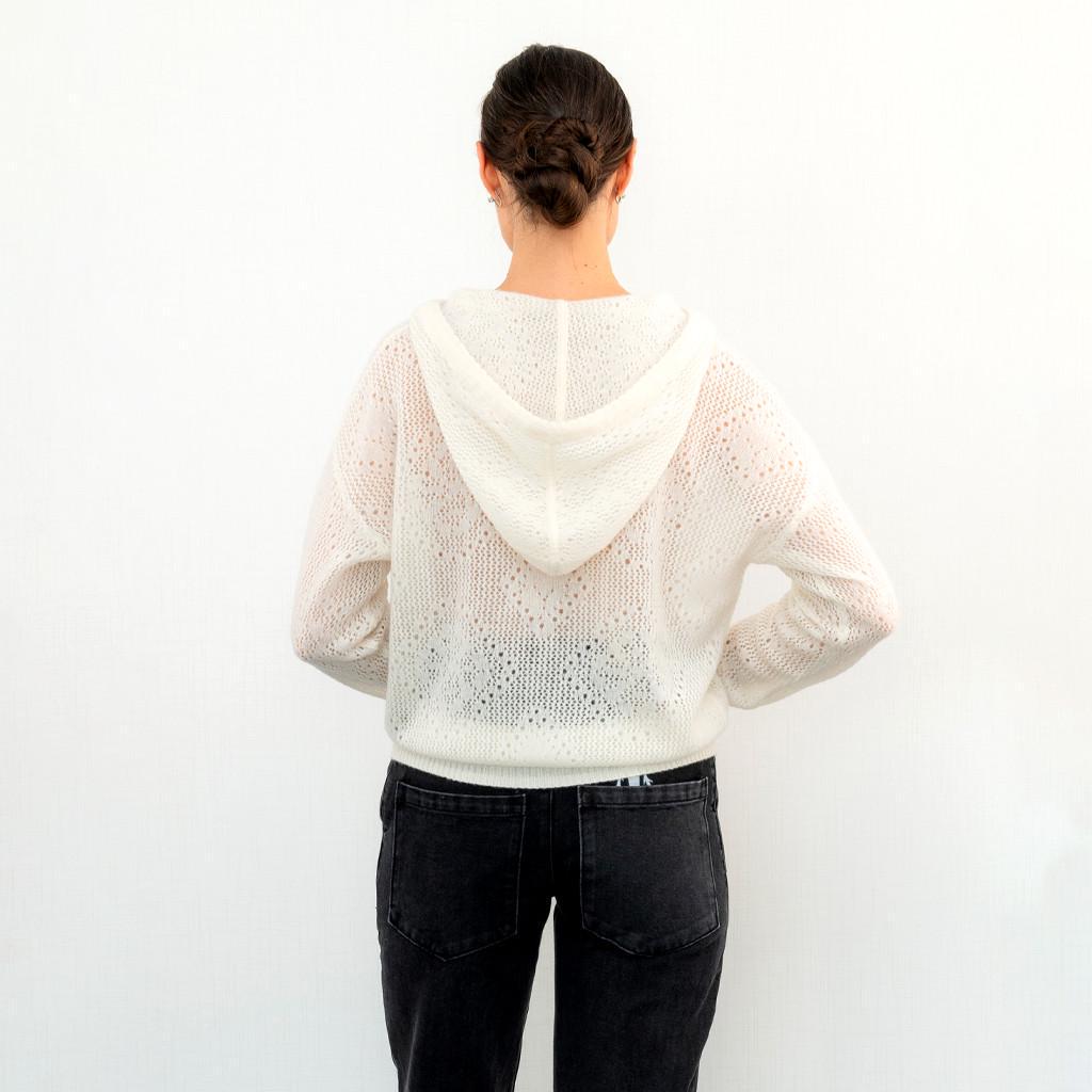 Светр жіночий з капюшоном Loro Piana S Білий (2797308627) - фото 6 Светр жіночий з капюшоном Loro Piana S Білий (2797308627) - фото 6