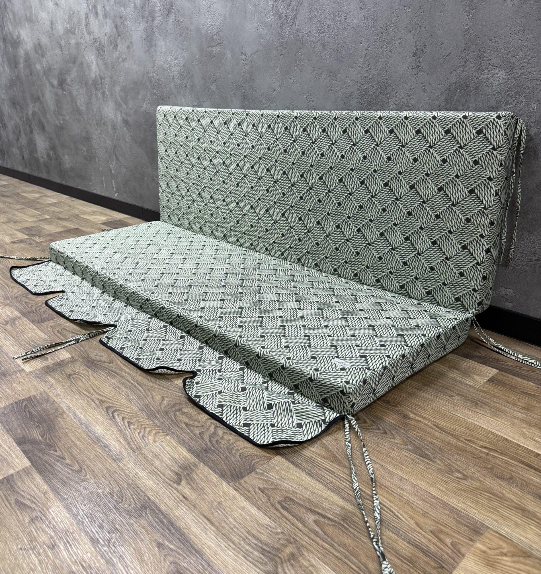 Матрац Comfort Home Rope на піддони/гойдалки/каркаси/садові меблі з рюшею панама 140х60х40х8 см