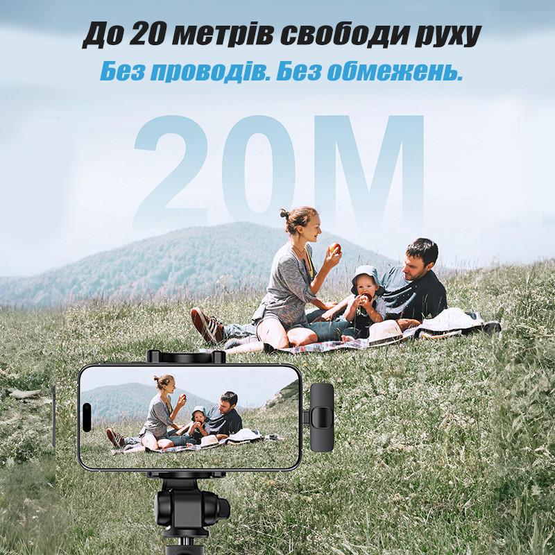 Микрофон беспроводной петличный K9 Selection на одежду/для телефона/Type-C/Bluetooth/для записи 2 шт. (K9-Type-C) - фото 9 Микрофон беспроводной петличный K9 Selection на одежду/для телефона/Type-C/Bluetooth/для записи 2 шт. (K9-Type-C) - фото 9