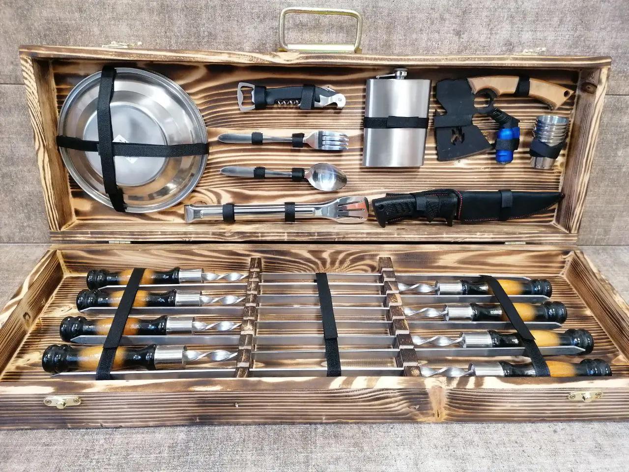 Набір шампурів Профі №25 у кейсі (10644721)