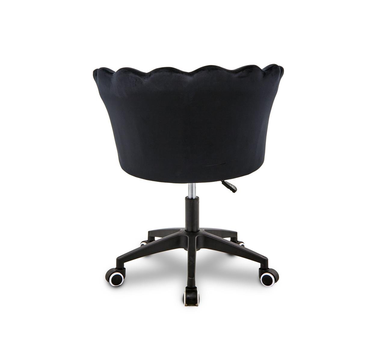 Крісло обертове Flowers гламурневельвет Чорний (2604346446) - фото 6 Крісло обертове Flowers гламурневельвет Чорний (2604346446) - фото 6