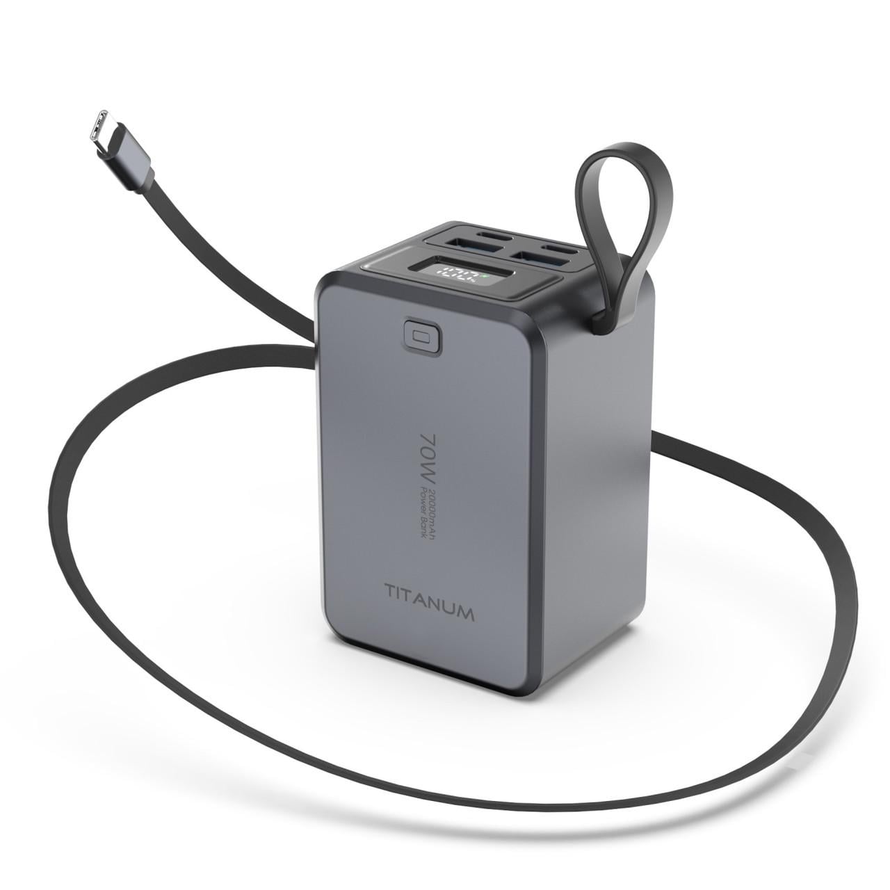 Повербанк TITANUM WP049 PD70W 20000 mAh Grey (3150860896)