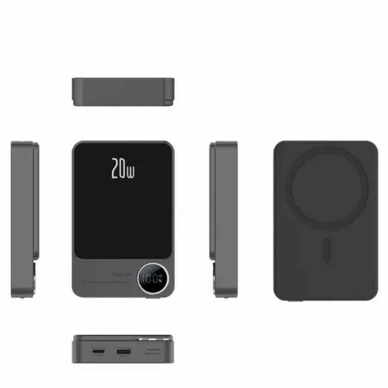 Повербанк магнитный беспроводной Q9 10000 mAh MagSafe с быстрой зарядкой 20W - фото 4 Повербанк магнитный беспроводной Q9 10000 mAh MagSafe с быстрой зарядкой 20W - фото 4