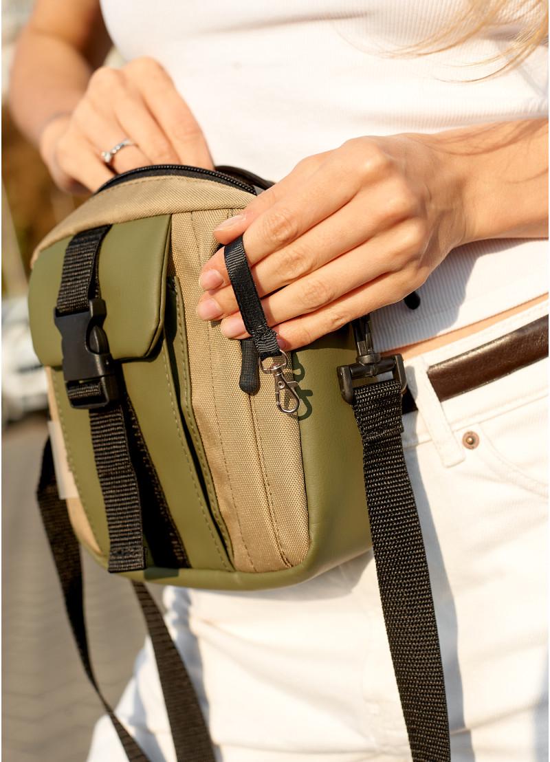 Женская сумка Sambag TEL Хаки (70151019) - фото 12 Женская сумка Sambag TEL Хаки (70151019) - фото 12