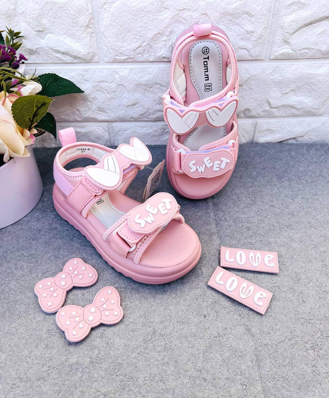 Босоножки для девочки ТОМ.М 1763 р. 30 20 см Розовый (1763-3)