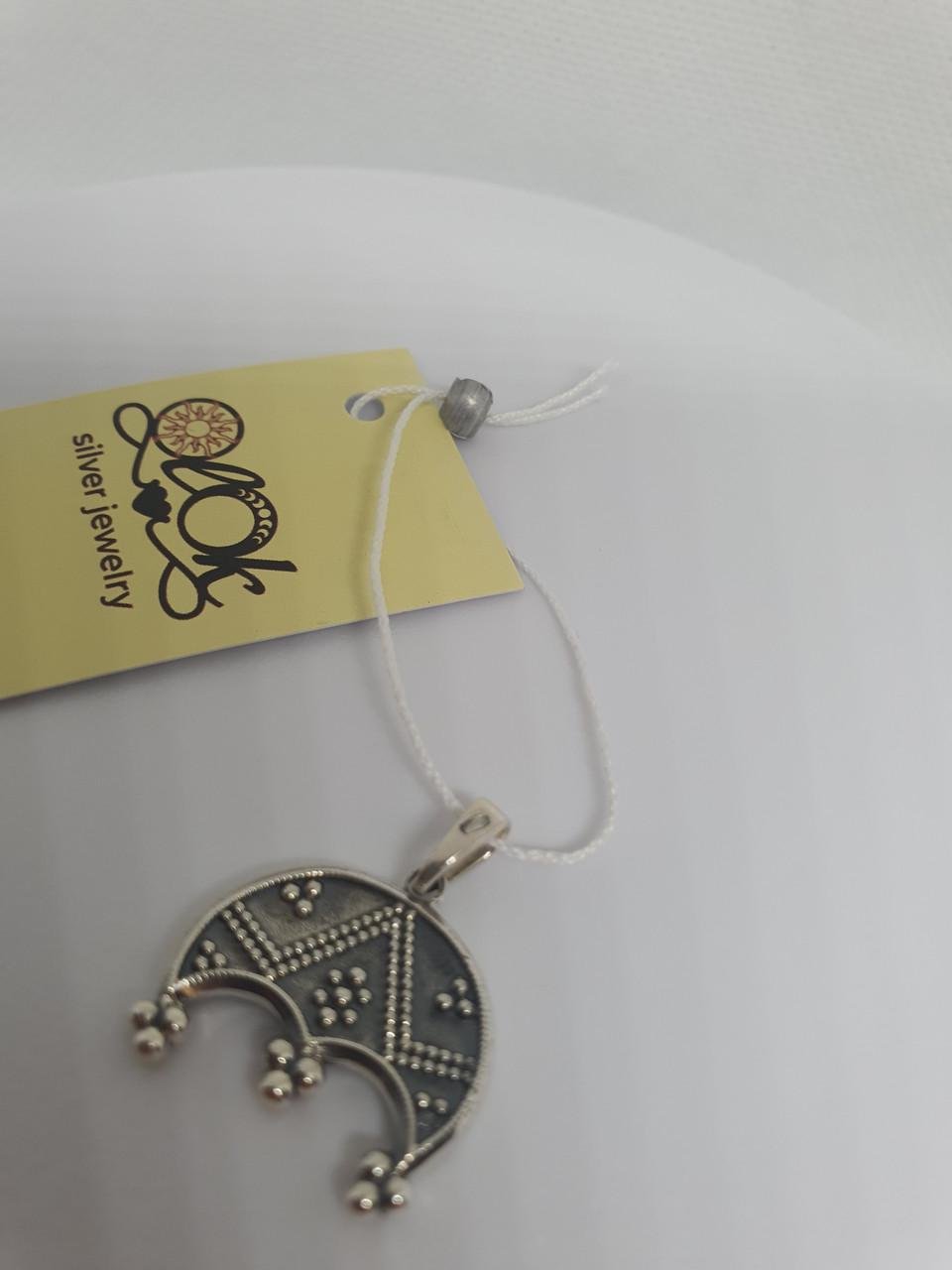 Підвіска Срібний Трирога лунниця 925 проба (26943020) - фото 5