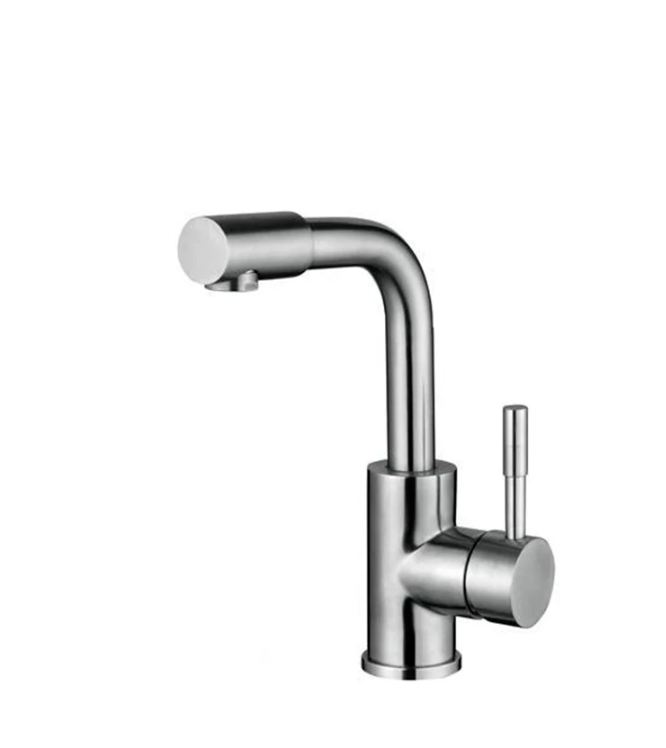 Смеситель для умывальника Zerix SUS-001-D с нержавеючей стали SUS304 (ZX4881)