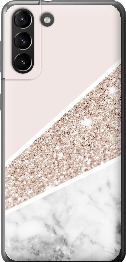 Чехол на Samsung Galaxy S21 Plus Пастельный мрамор (4342u-2115-42517)