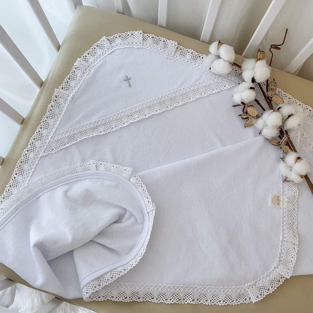 Крыжма двойная BetiS Божья коровка-4 махра 75x100 см Белый (27687117)