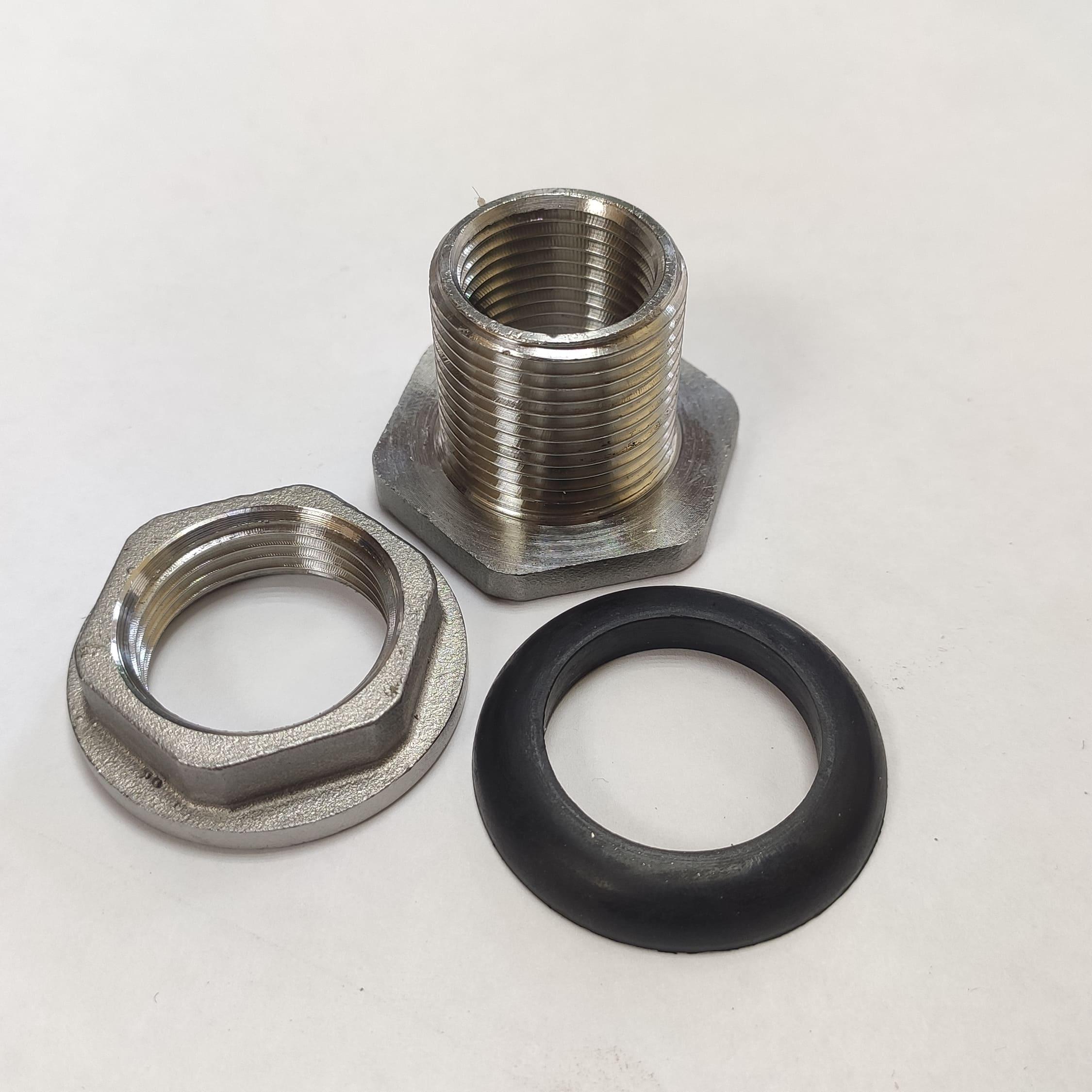 Врезка в емкость в бак 1/2" из нержавеющей стали AISI 304 с внутренней резьбой (2014) - фото 3 Врезка в емкость в бак 1/2" из нержавеющей стали AISI 304 с внутренней резьбой (2014) - фото 3