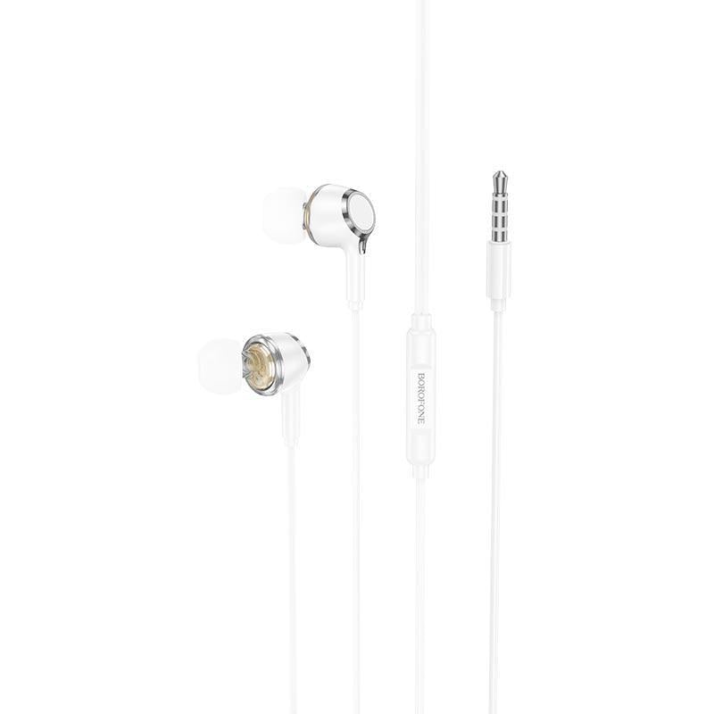 Наушники ведущие Borofone BM90 с микрофоном White (595867) Наушники ведущие Borofone BM90 с микрофоном White (595867)