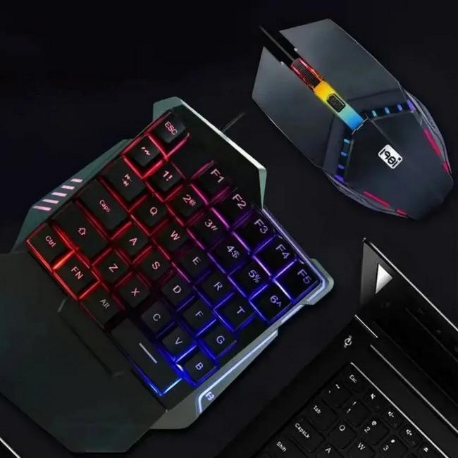 Набір ігровий клавіатура та мишка RGB 198I G506 Black (020732) - фото 4