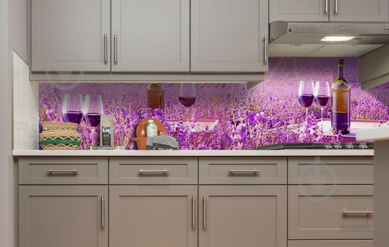 Наклейка виниловая кухонный фартук Zatarga "Лавандовое вино" 600х2500 мм - фото 3 Наклейка виниловая кухонный фартук Zatarga "Лавандовое вино" 600х2500 мм - фото 3