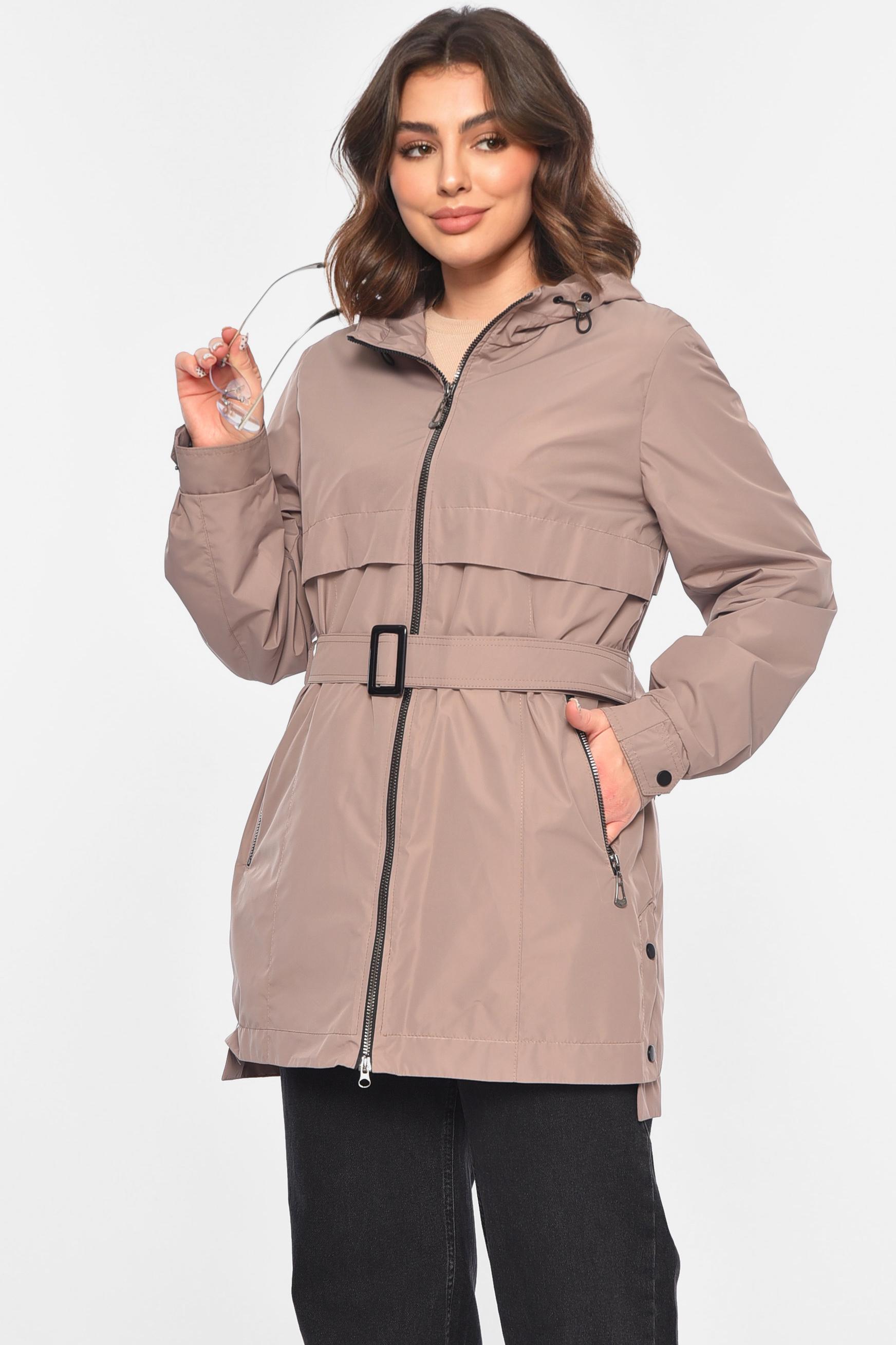 Плащ жіночий демісезонний XL Темно-бежевий (196701) - фото 2