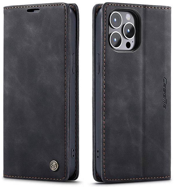 Чехол книжка с магнитом CaseMe для  iPhone 13 Pro Black (24001-2B)