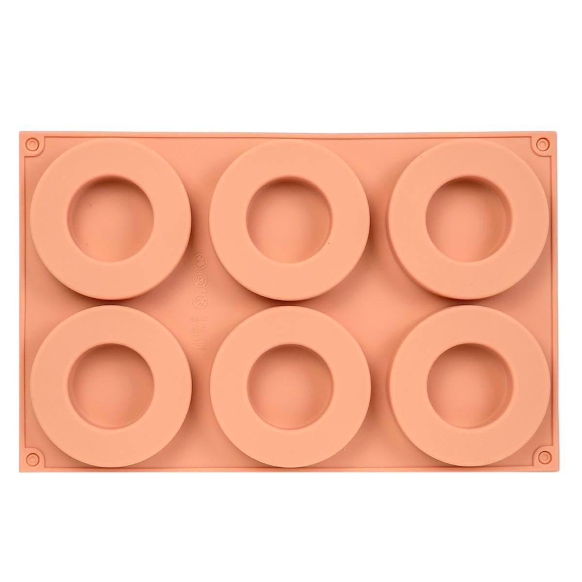 Форма для выпечки силиконовая Кольца 8,5 см 6 ячеек (0a32b649)