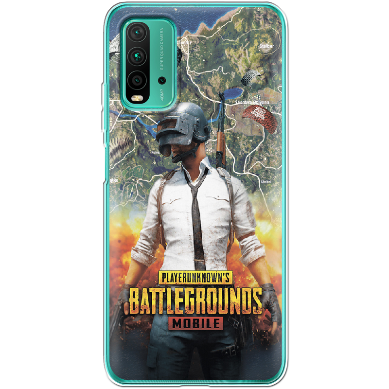 Чохол BoxFace Xiaomi Redmi 9T PUBG Mobile Прозорий силікон (41685-up2309-41685) - фото 1