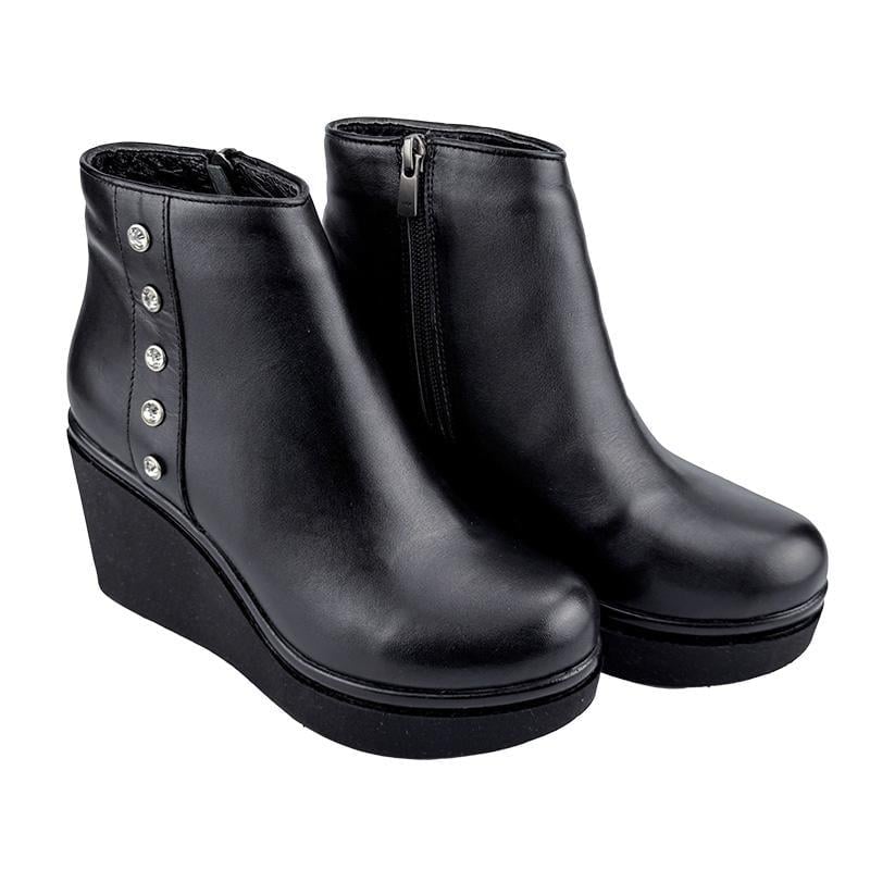 Ботинки женские зимние кожаные К-003100p. 37 23,5 см Черный