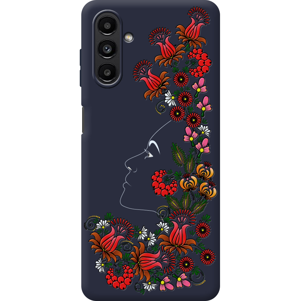 Чехол BoxFace Samsung Galaxy A13 (A136) 3D Ukrainian Muse Синий силикон (44113-bk64-44167)