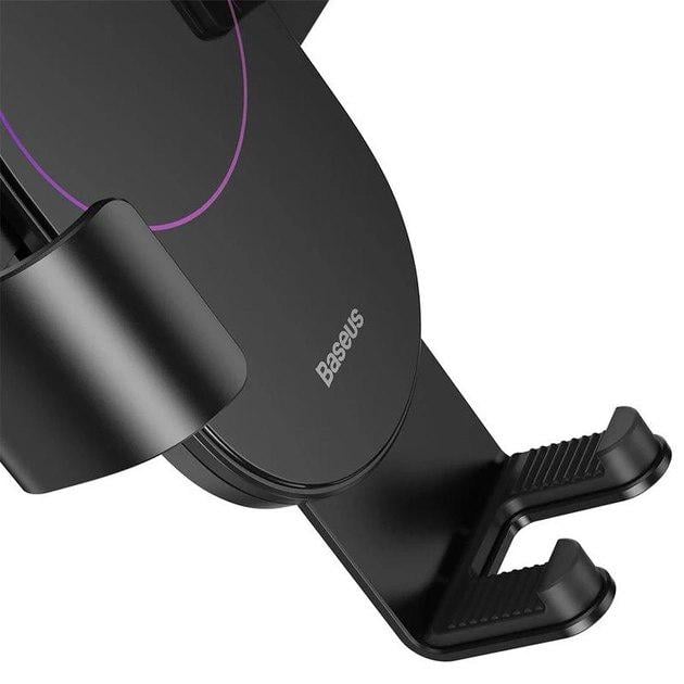 Тримач для телефону в автомобіль Baseus Simplism Gravity Car Mount Holder Black (SUYL-JY01) - фото 4