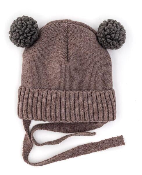 Шапка детская для мальчиков Марк D919 хлопок 42-46 см Светло-серый - фото 2